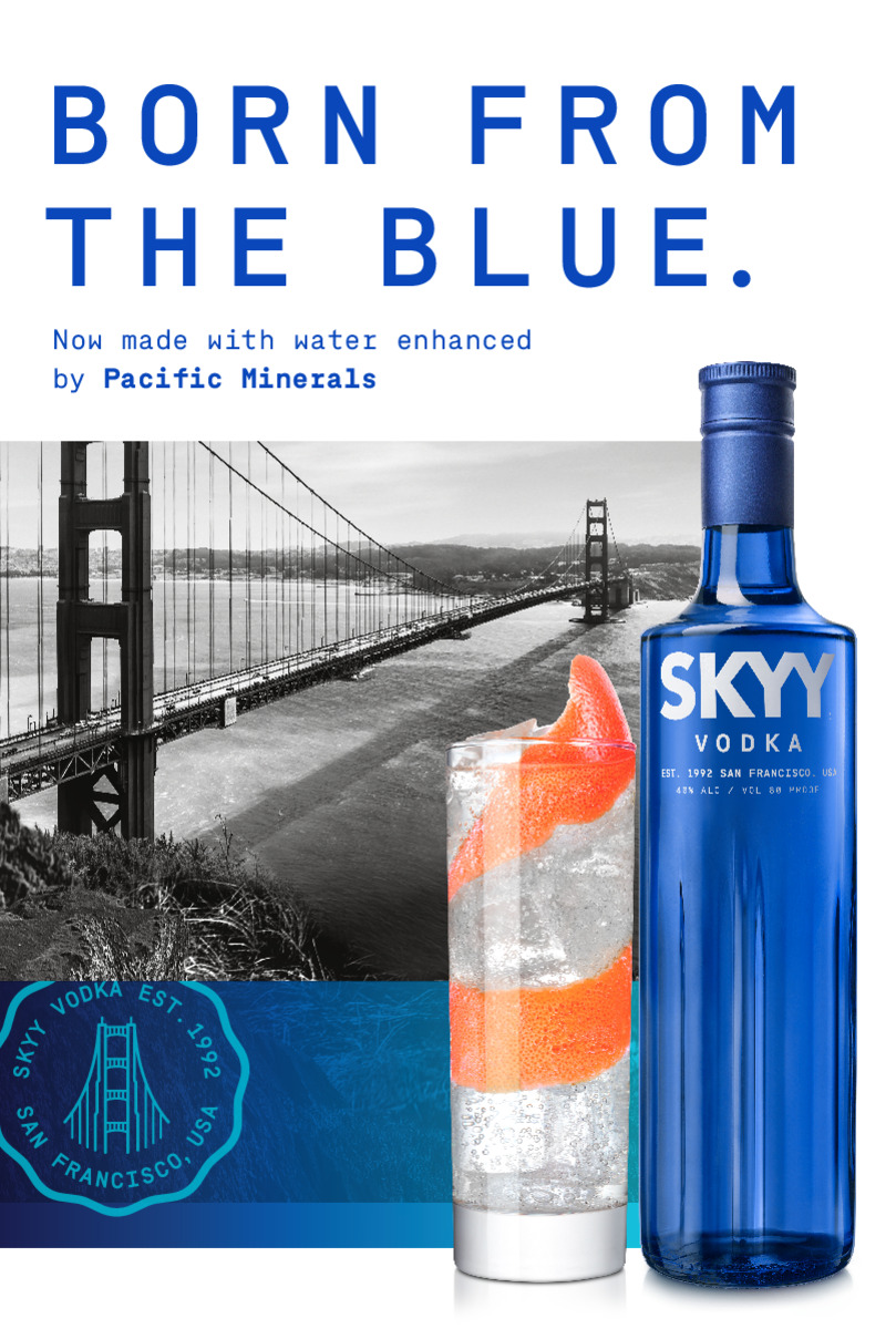 [Trên 18 tuổi] [Chính hãng] Rượu Skyy Vodka 40%