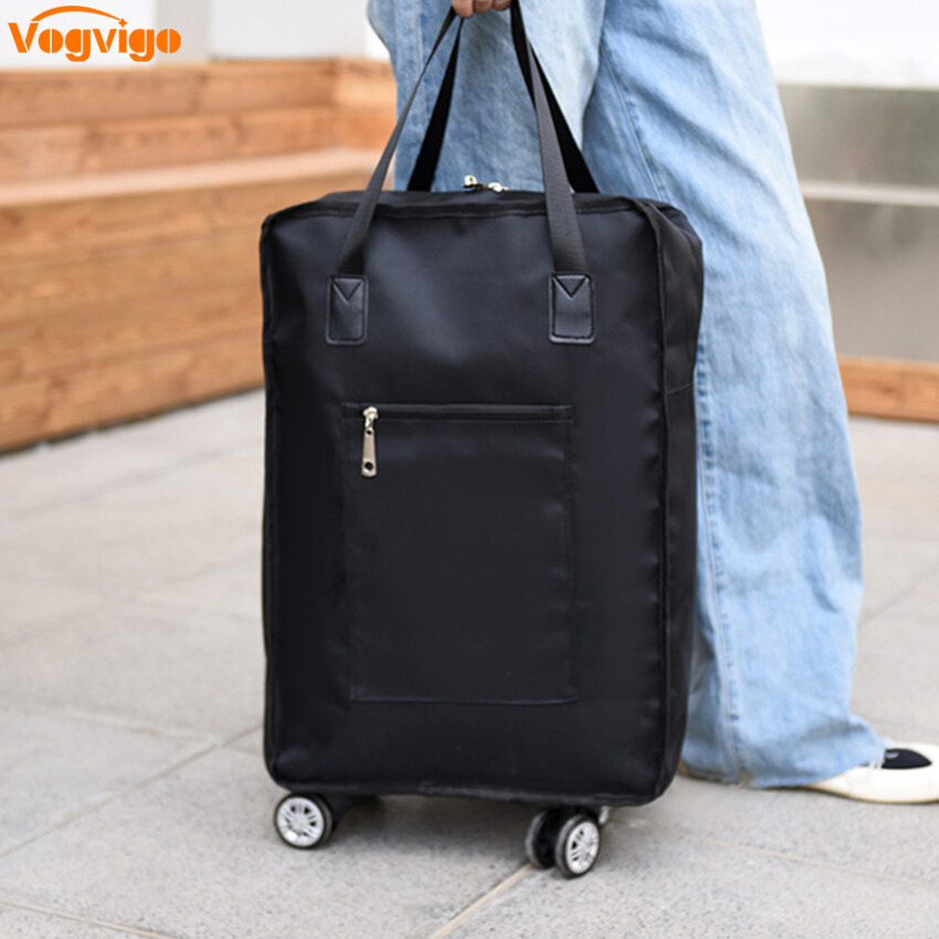 Detachable Expandable Shopping Bag with 5 Wheels Foldable Trolley Cart for Shopping Travelling