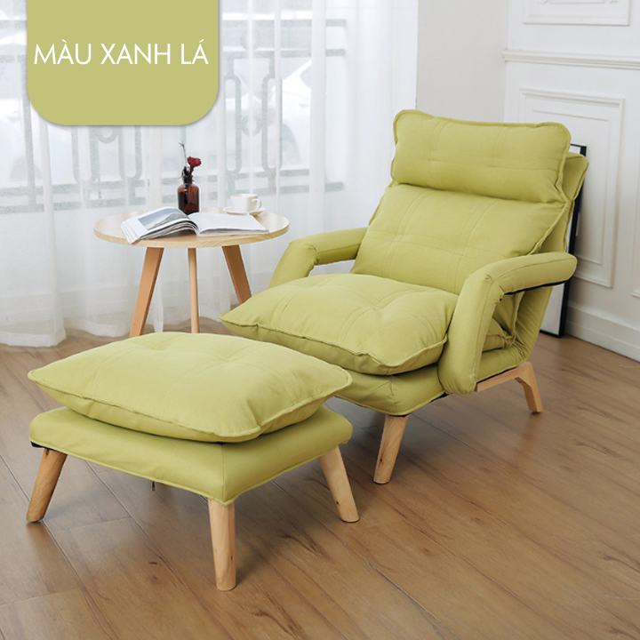 Ghế sofa thư giãn, ghế lười kèm đôn ngả thành giường đa năng