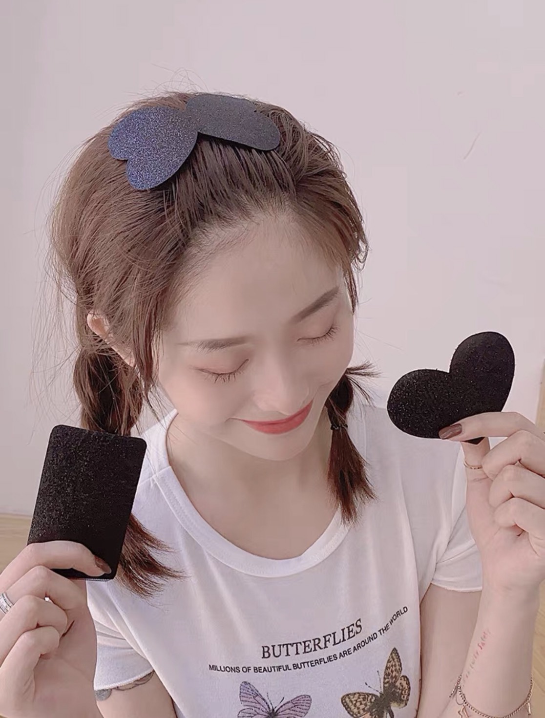 Combo 6 Miếng dán tóc mái kim tuyến (dùng khi make up, skincare) -phukienteen
