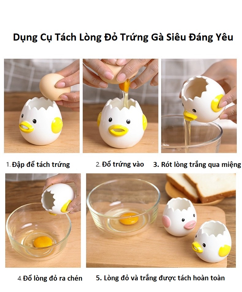 Dụng Cụ Tách Lòng Đỏ Trứng Gà