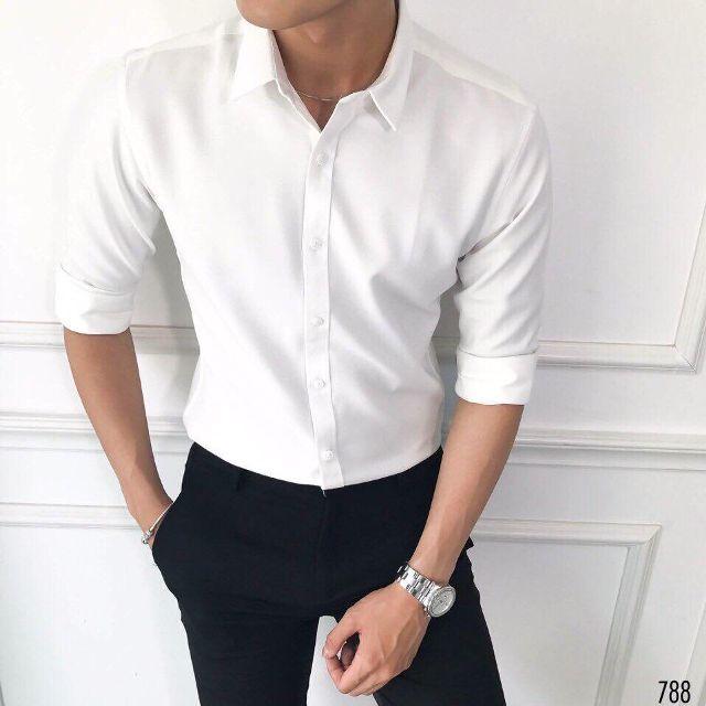 Áo sơ mi trắng hàn quốc ma01