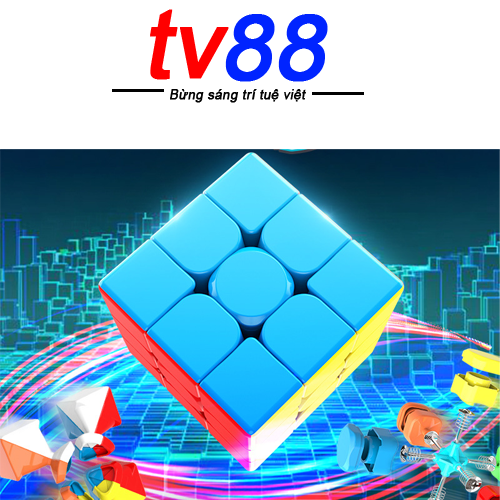 Rubik 3x3  Meilong 3 MFJS Rubic 3 Tầng Stickerless