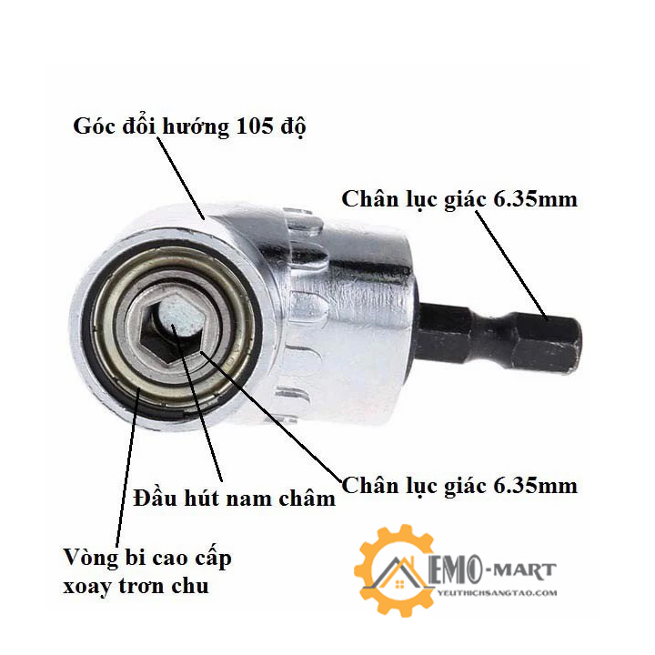 [FreeshipMAX] Đầu chuyển hướng tô vít v1