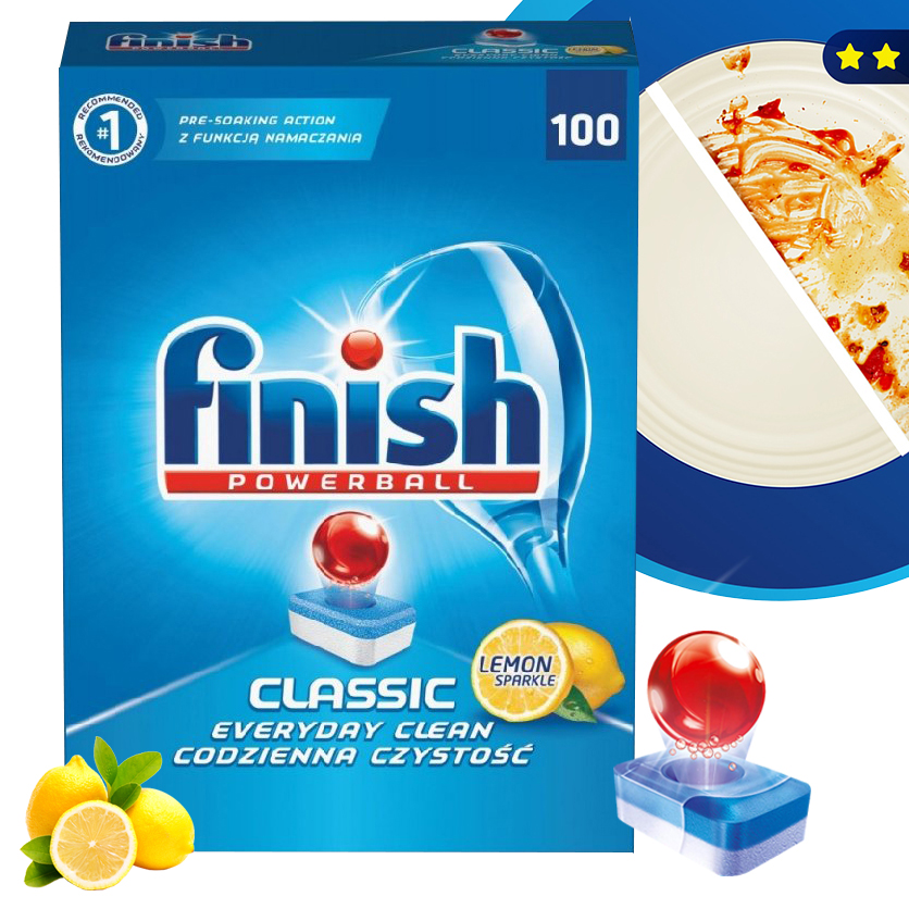 Viên rửa bát finish Classic 110 Viên  dùng cho máy rửa bát