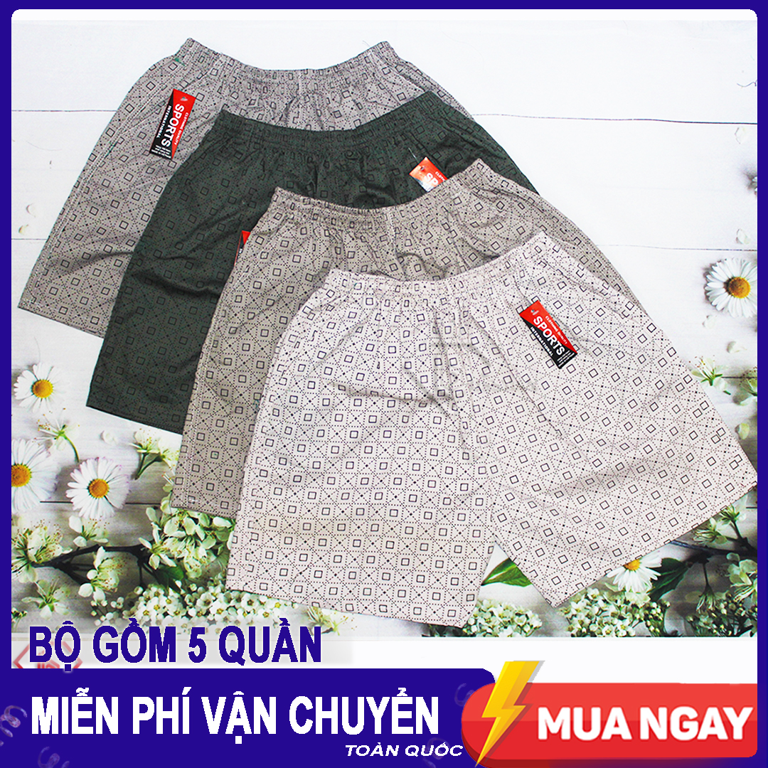 [HCM]COMBO 5 Quần đùi thể thao Nam mặc nhà TNT.02
