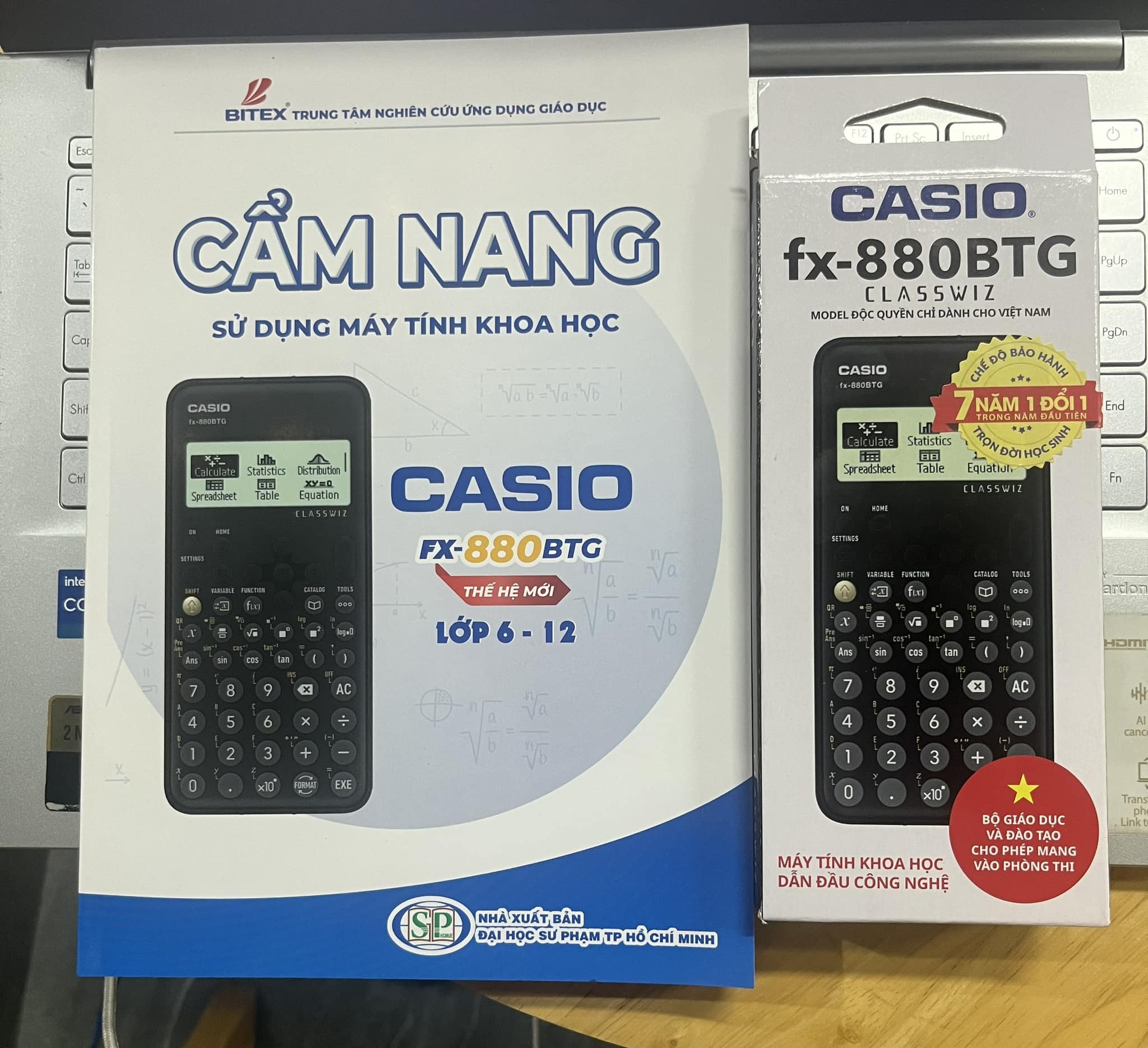 Máy Tính CASIO FX-880BTG - Màu Đen (Tặng cẩm nang 50k)