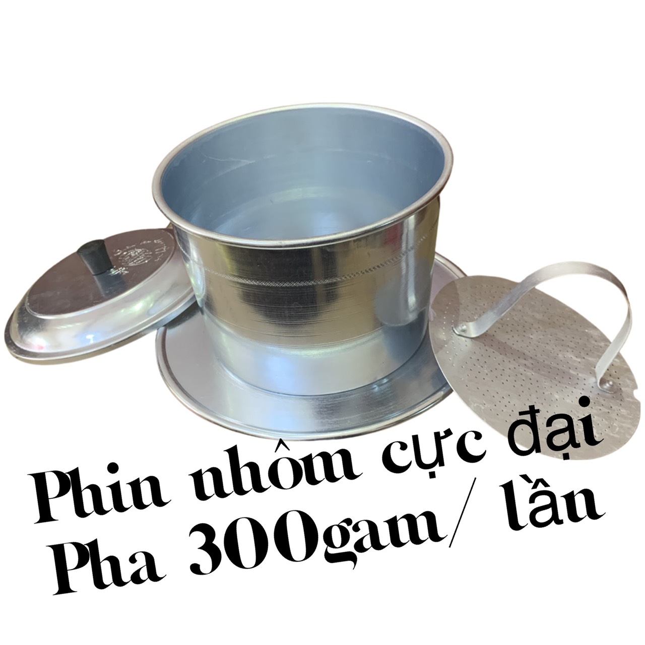 Phin pha cà phê Nhôm Lớn Cực Đại ( 300 gam/ Lần) - Đặc chế cho pha cà phê Quán