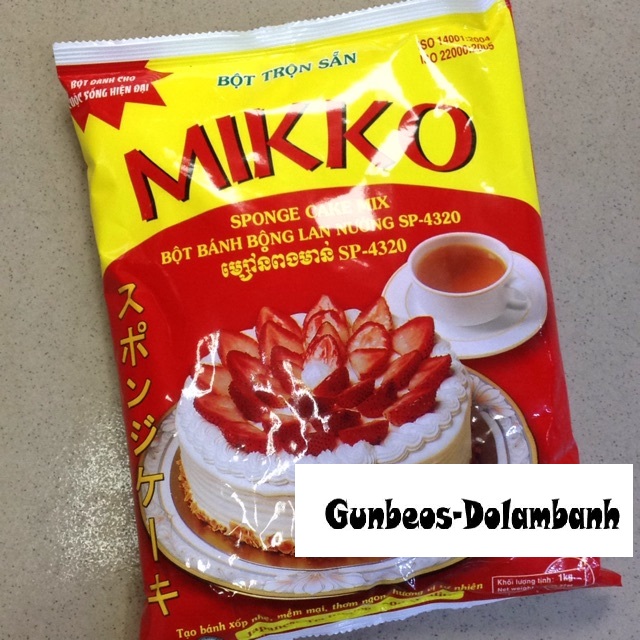 Bột bông lan trộn sẵn Mikko 1Kg