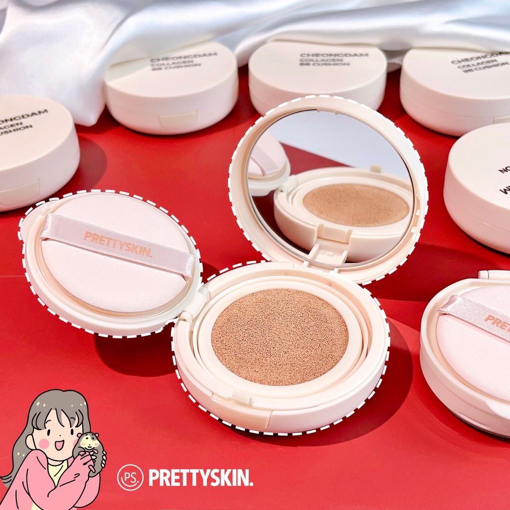Phấn Nước Pretty Skin Cheongdam Collagen BB Cushion (Kèm lõi thay thế)