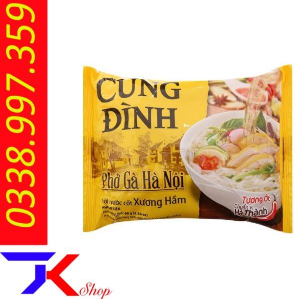 Thùng 30 gói phở gà Hà Nội Cung Đình 68g