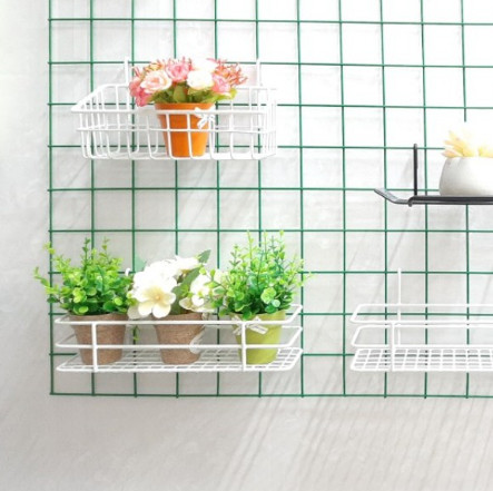 giỏ cài lưới sắt. giỏ treo khung sắt trang trí