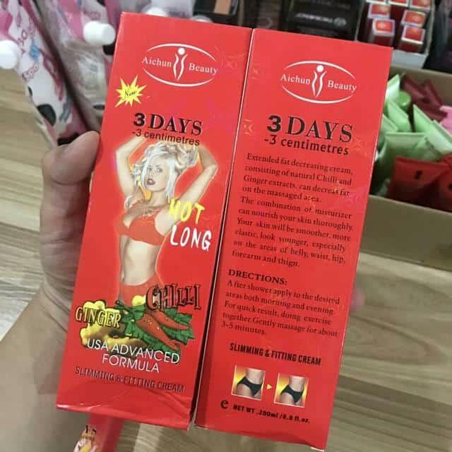 kem tan mỡ 3days thái -200ml