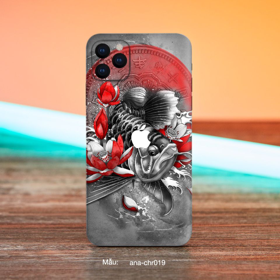 Miếng dán skin mẫu Cá rồng Arowana - CHR019 cho iPhone 7 Plus, 8 Plus, X, XS, XS Max, 11, 11 Pro, 11 Pro Max