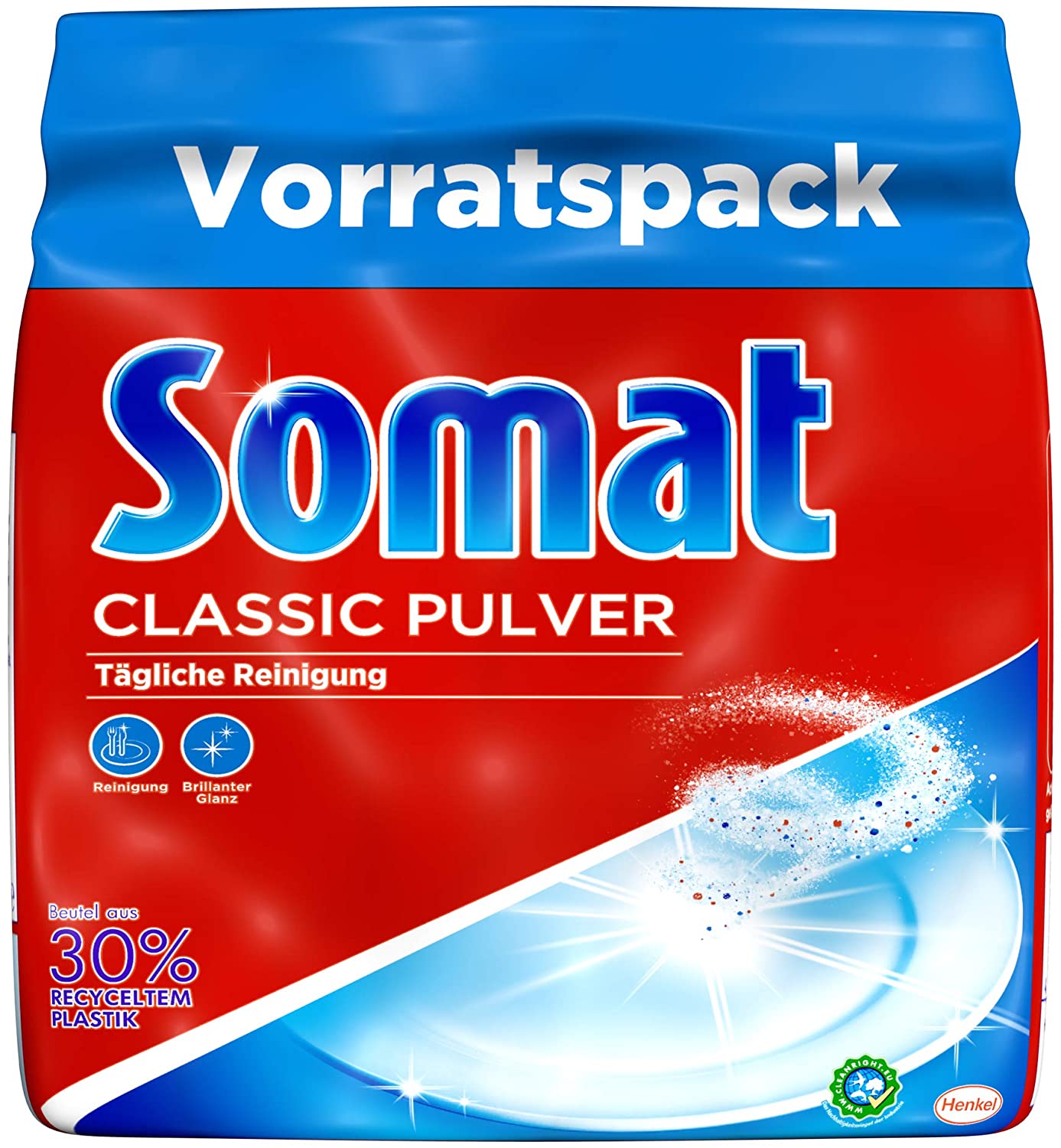 Combo 02 gói bột rửa chén cho máy Somat Detergent Power 1.2kg