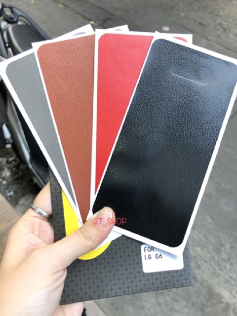 MIẾNG DÁN DECAL GIẢ DA MẶT LƯNG LG G6 CAO CẤP