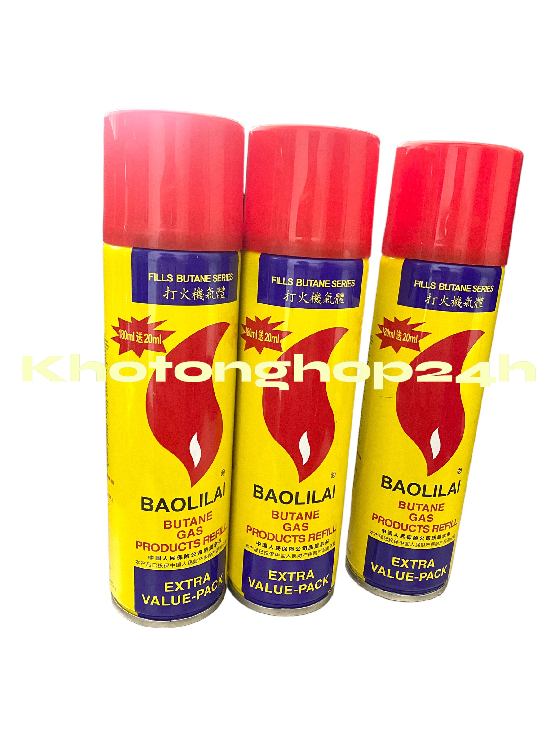 Gas Bật lửa Hộp quẹt 200ml - Khotonghop24h