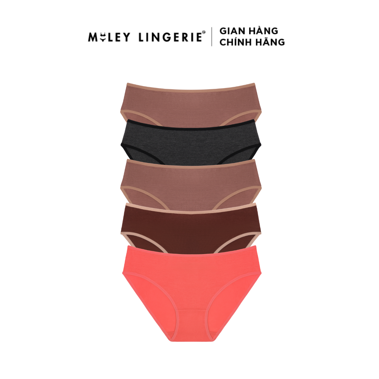 Combo 5 Quần Lót Modal Basic Êm Mềm Kháng Khuẩn Tốt MILEY LINGERIE