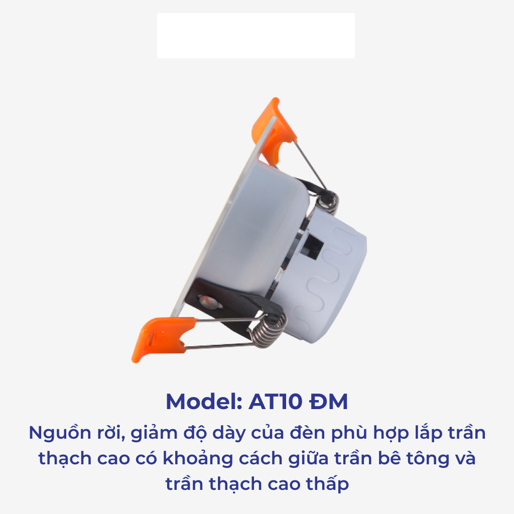 Đèn LED Âm trần Đổi Màu Downlight Rạng Đông D AT10L ĐM 60/3W
