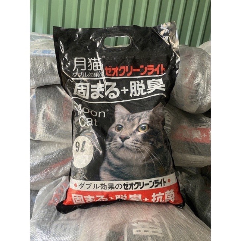 Cát vệ sinh cho mèo. Cát Nhật đen Moon Cat 9L