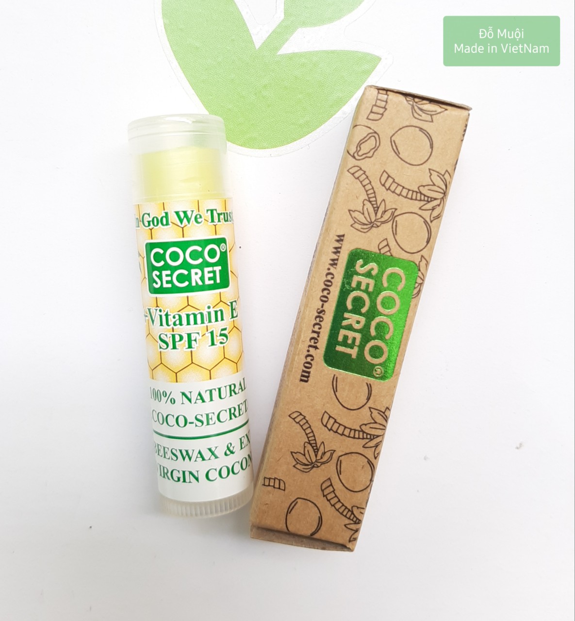 [HCM]Son dưỡng môi dầu dừa sáp ong Coco secret