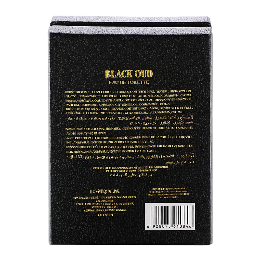 Nước hoa nam Black Oud Lonkoom sang chảnh