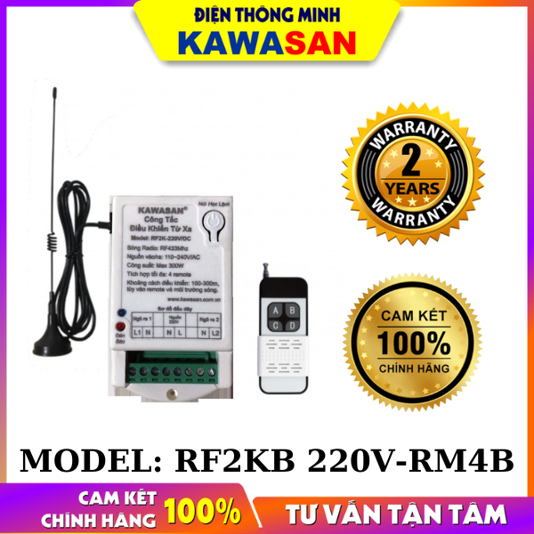 CÔNG TẮC ĐIỀU KHIỂN TỪ XA - 2 KÊNH-RF2KB
