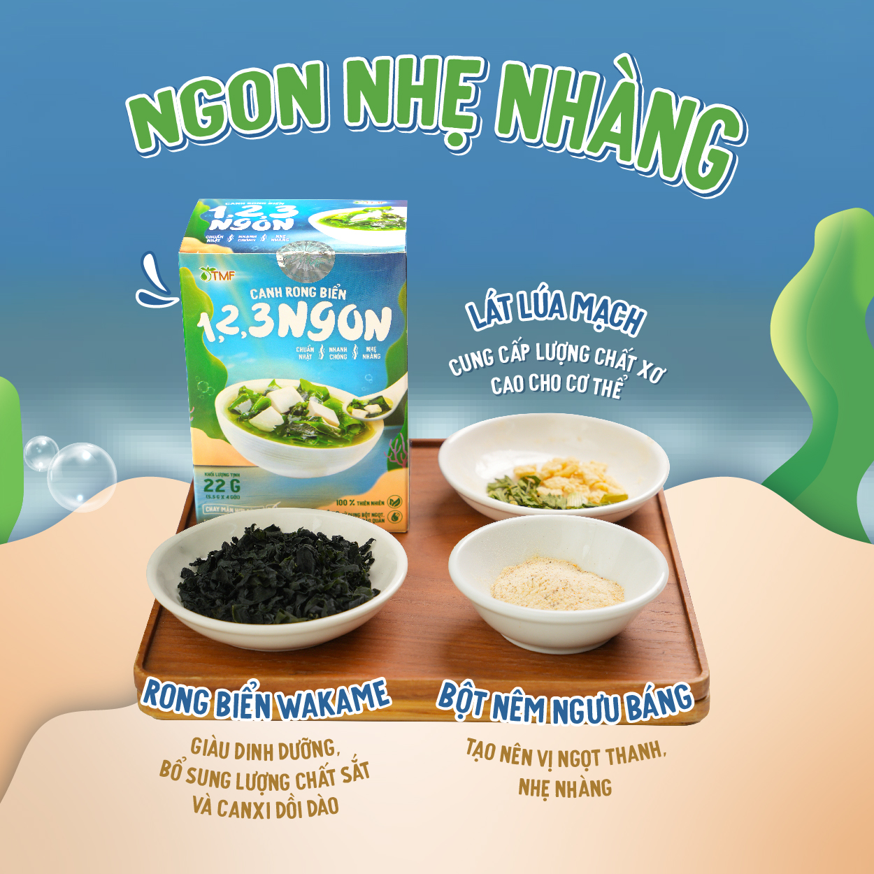 Seaweed Soup TMF 55gr/box, 10 small packs