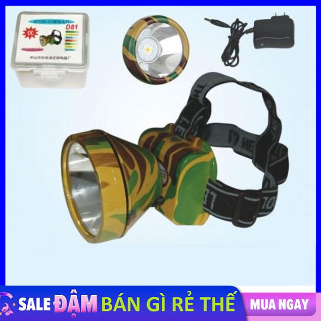 Đèn pin thợ mỏ đeo đầu siêu sáng VegaVN (Rằn ri) -Đèn pin đội đầu siêu sáng - Đèn Pin Led Siêu Sáng Đội Đầu 1 Bóng- Đèn pin đội đầu siêu sáng, đèn pin, đèn đội đầu, đèn đeo trán