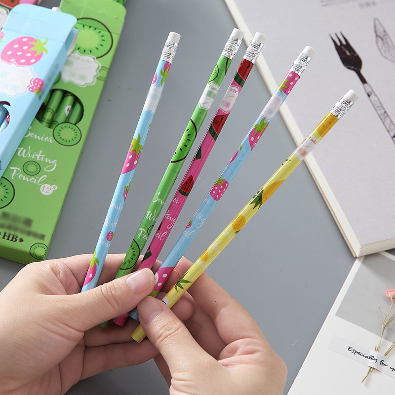 Bút Chì Hoa Quả Màu Sắc Sinh Động 1 Cây