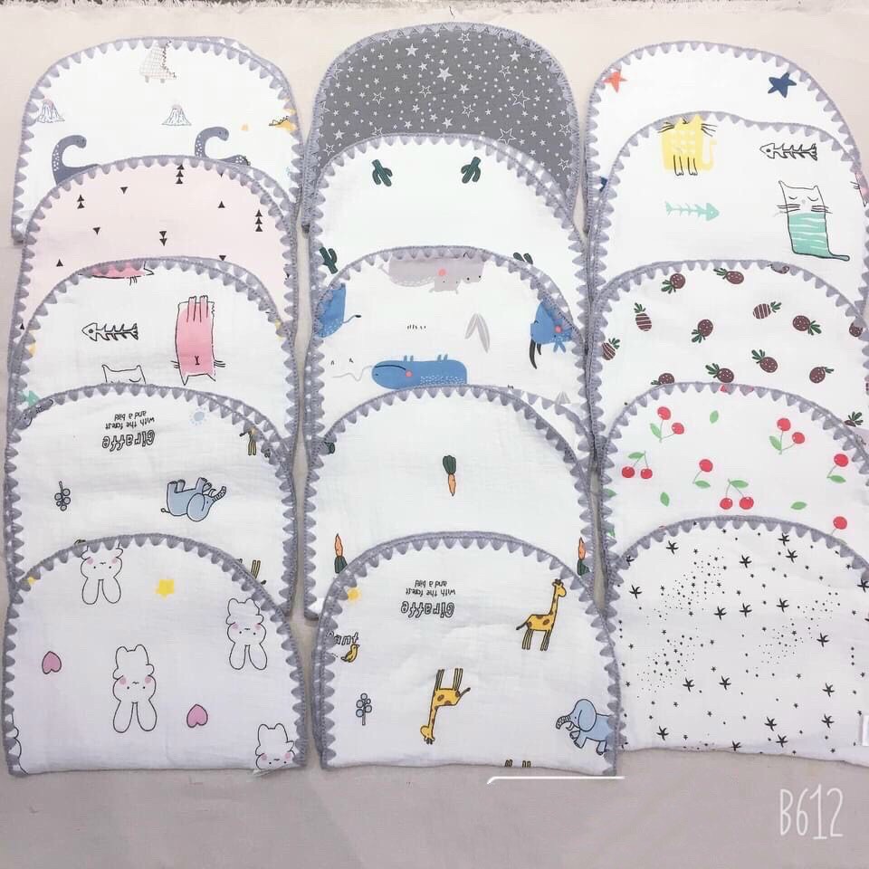 (LOẠI 1) GỐI XÔ SỢI TRE 10 LỚP CHO TRẺ SƠ SINH
