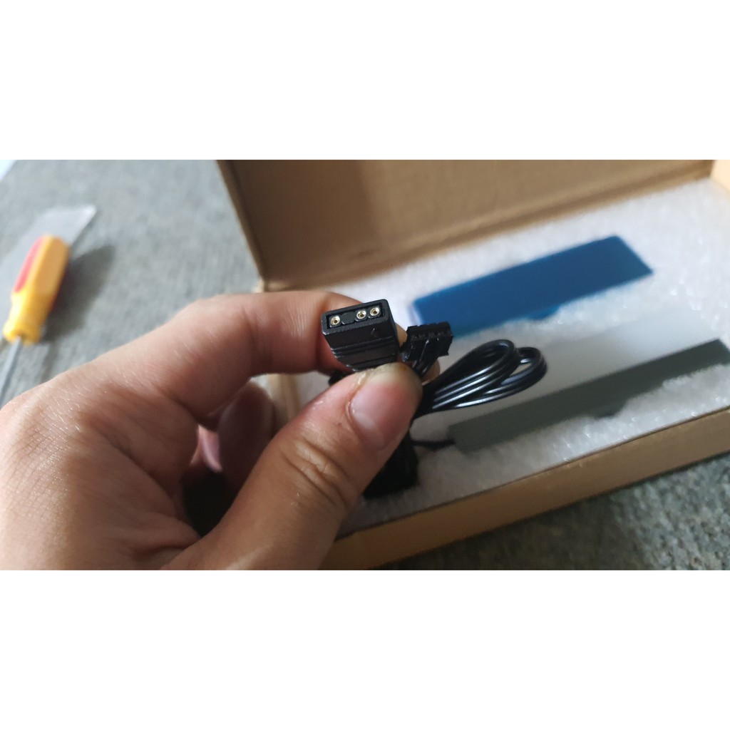 Tản nhiệt SSD M2 Coolmoon Led RGB đồng bộ Hub Coolmoon, Sync Mainboard