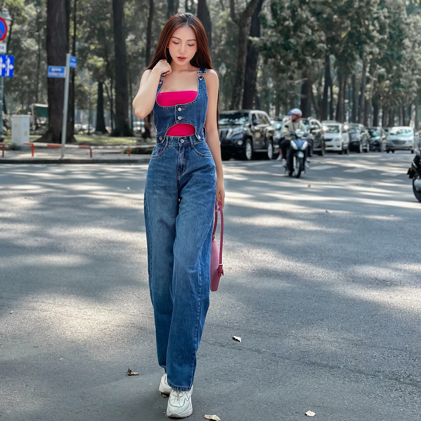 Set Yếm Quần Dài Kaki Jean TiQi Jeans Y1-252
