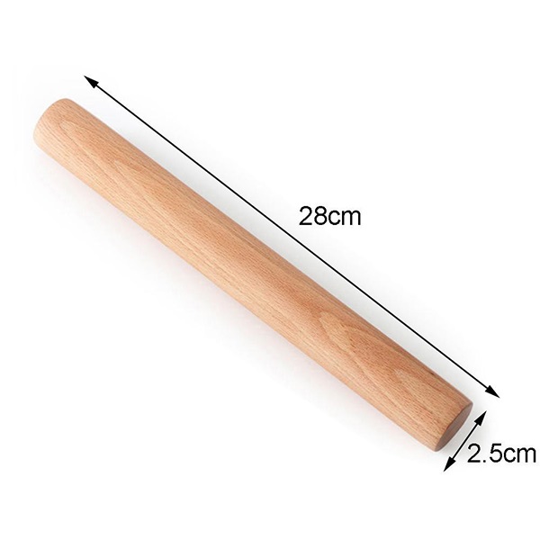 Cây lăn bột làm bánh dài 28cm.