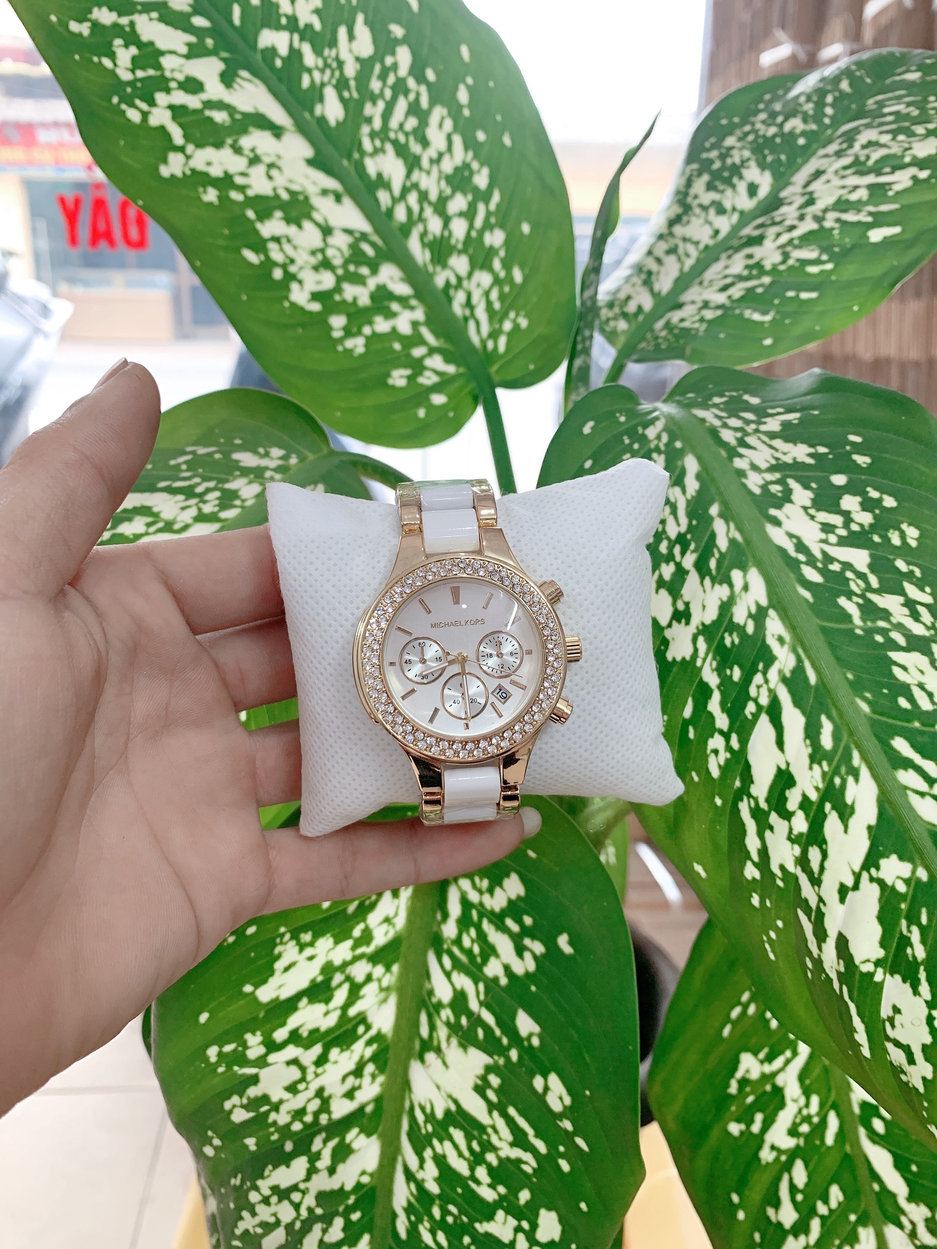 Đồng hồ nữ mk đeo tay thời trang sang trọng chống nước, bảo hành 1 năm tặng kèm 1 pin