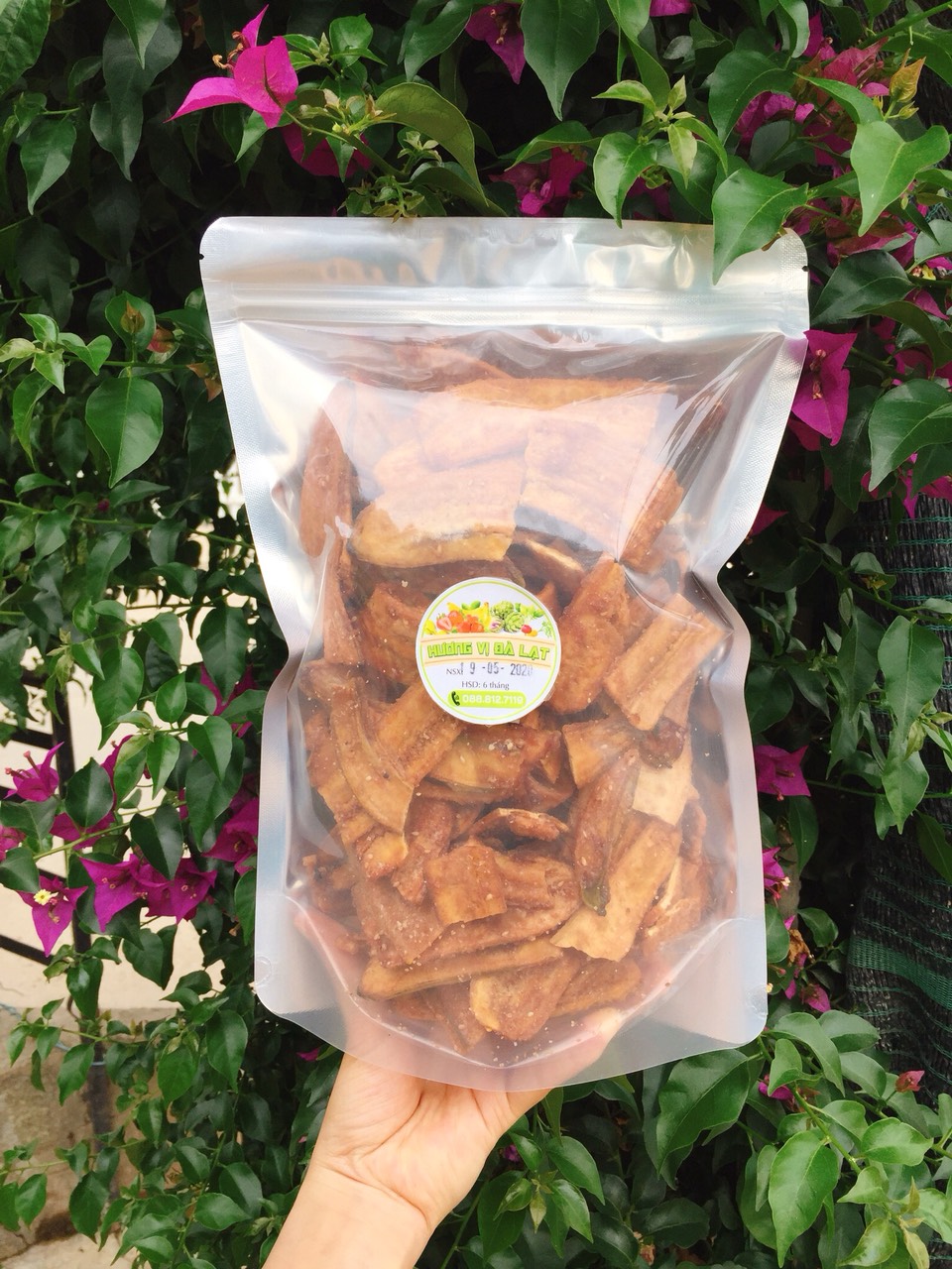 500G Chuối sấy mè gừng - Đặc sản Đà Lạt