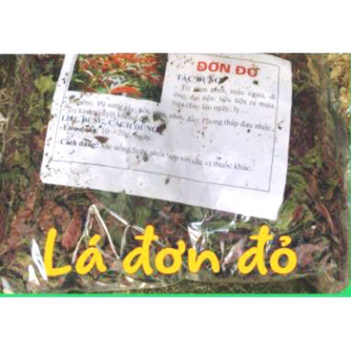 Lá đơn đỏ khô chống mẩn ngứa,tiêu hoá kém,đại tràng túi 1kg .