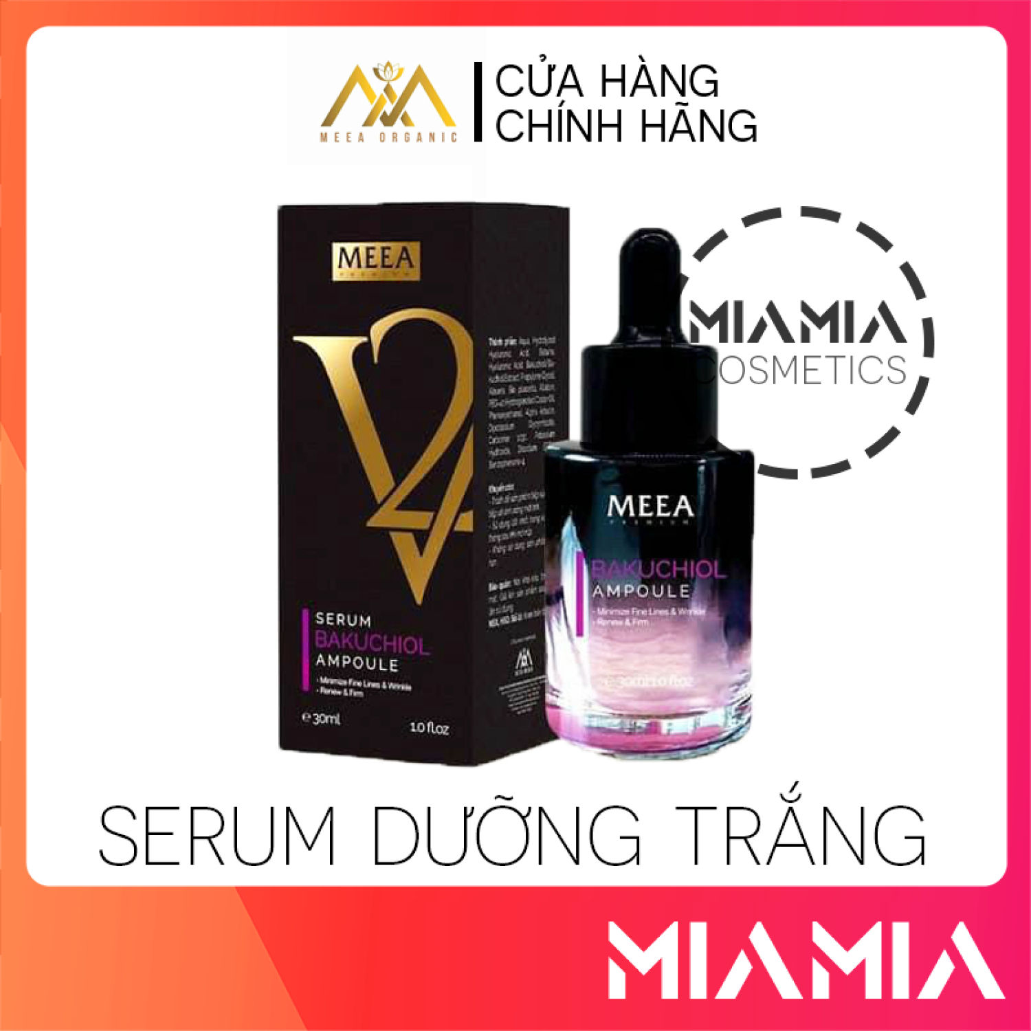 Serum Bakuchiol Ampoule V2 Meea Origin Chính Hãng 30ml