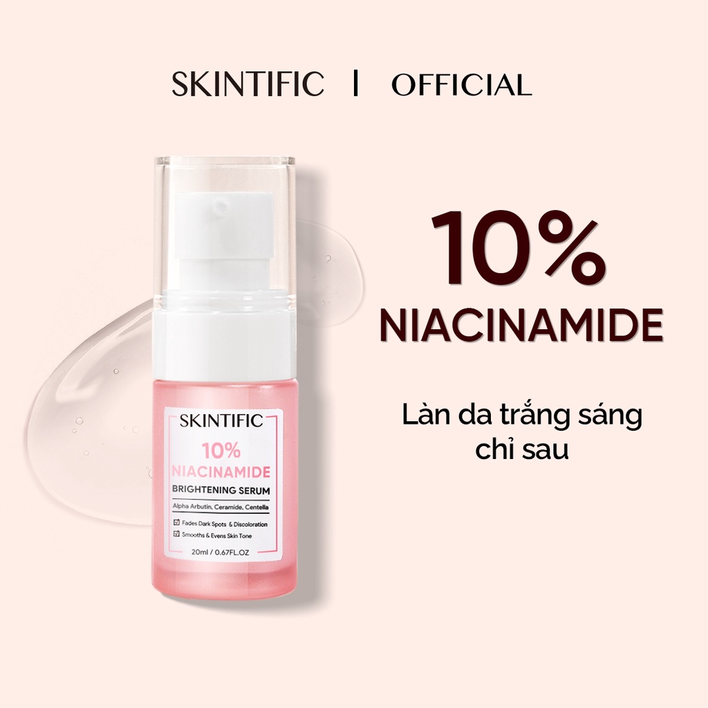 【Đơn sỉ】SKINTIFIC Serum làm trắng chứa 10% Niacinamide 20ml