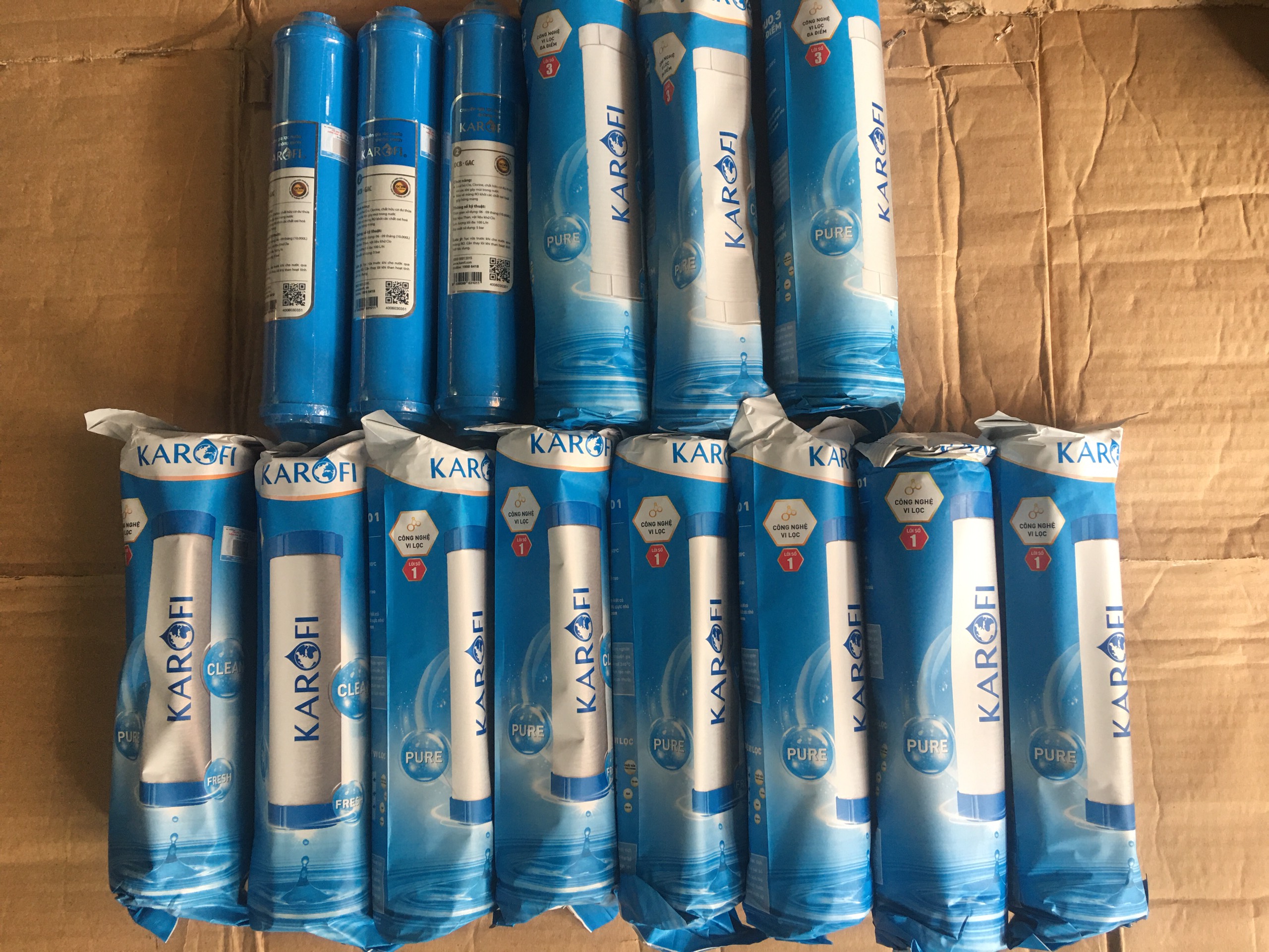 (HCM) Combo 14 lõi Karofi ( 8 lõi số 1/ 3 lõi OCB số 2(Máy thông minh)/ 3 lõi số 3)