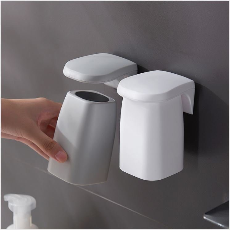 Cốc súc miệng đánh răng gắn tường