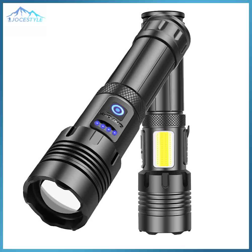 XHP70 COB Headlight Torch Outdoor Flashlight Zoom USB Charging Flashlights