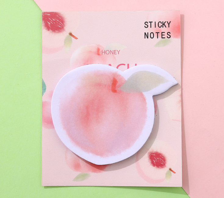 Xấp Giấy Ghi Chú Trái Đào