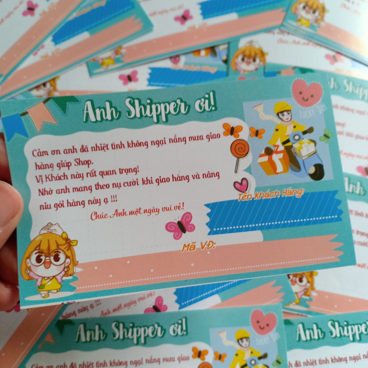 [HCM]Tem nhãn decal dán hàng cod cảm ơn anh shipper 100 cái
