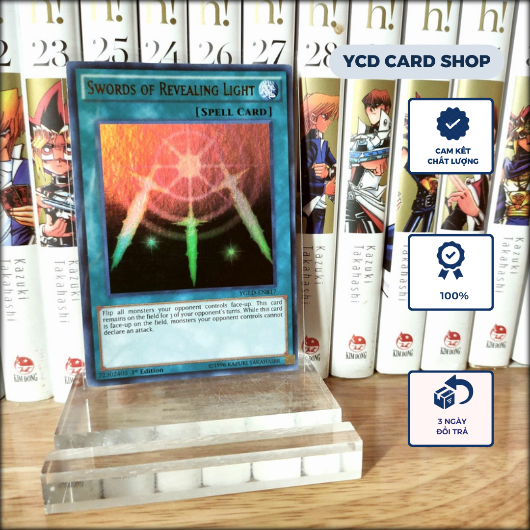 [YCD Shop] Thẻ bài Yugioh chính hãng gươm ánh sáng - Swords Of Revealing Light – Ultra Rare