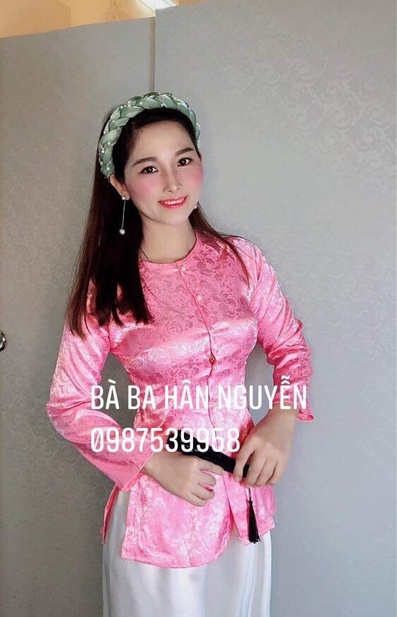 ÁO BÀ BA GẤM HOA  + QUẦN
