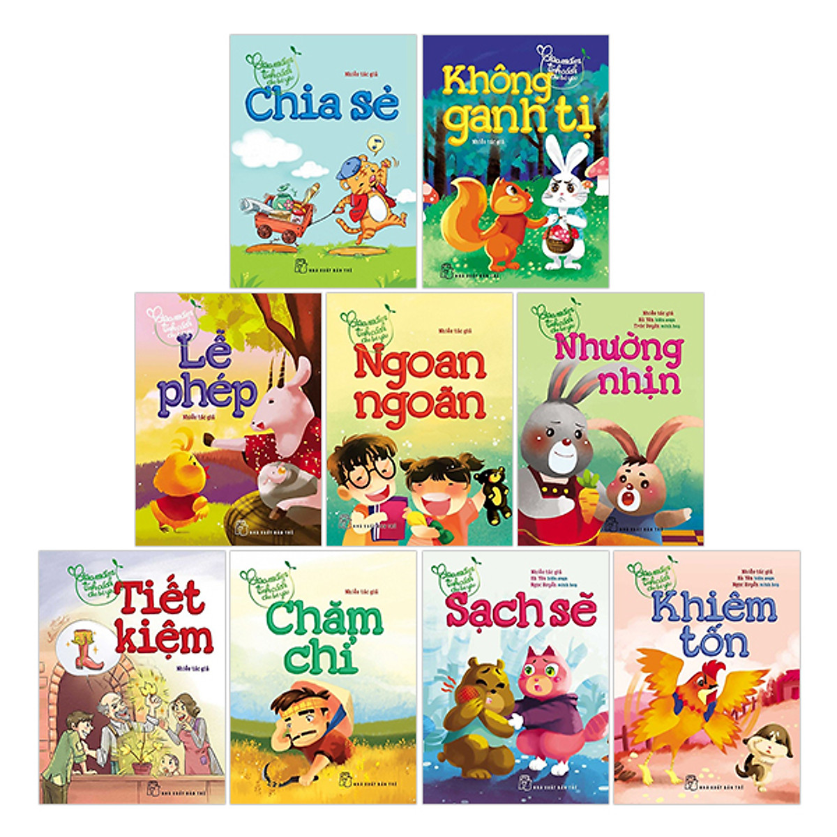 Combo 9 cuốn gieo mầm tính cách cho bé yêu