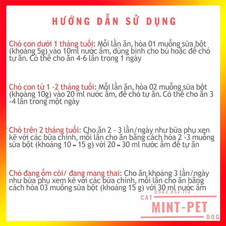 Sữa Bột Predogen Cho Chó