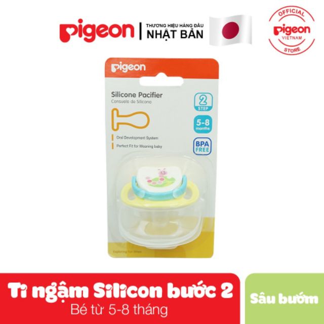 Ty Ngậm Pigeon Bước 3 Cho Bé Từ 8 Tháng