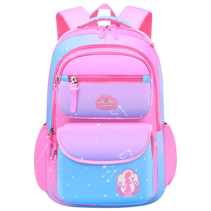 Balo Học Sinh Chống Gù, Chống Thấm Nước Cao Cấp Cho Bé Gái Size 40cm và 45cm